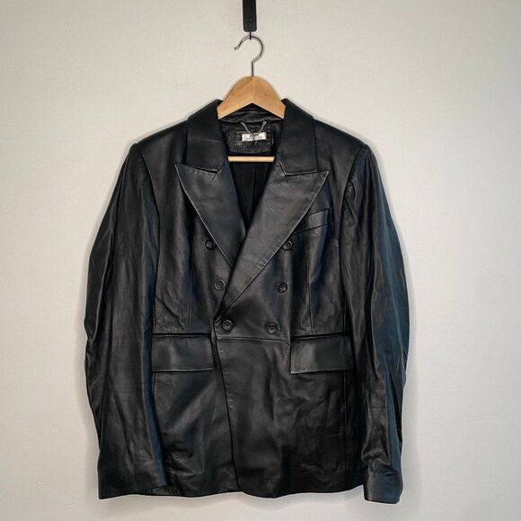 DESA Women's K13851 Black Leather Jacket | Size: L - Picture 1 of 13